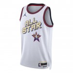 Maillot All-Star 2025 Personnalisable Jordan Blanc Swingman - Homme